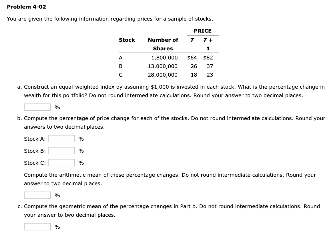 Solved Problem 4-02 You are given the following information | Chegg.com