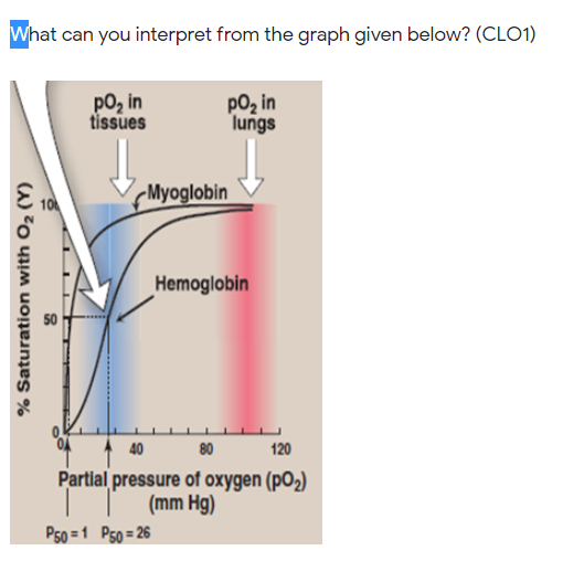 Solved nterpret the graph. Co 40 2.0 40 80 Po2 (mm Ha) in