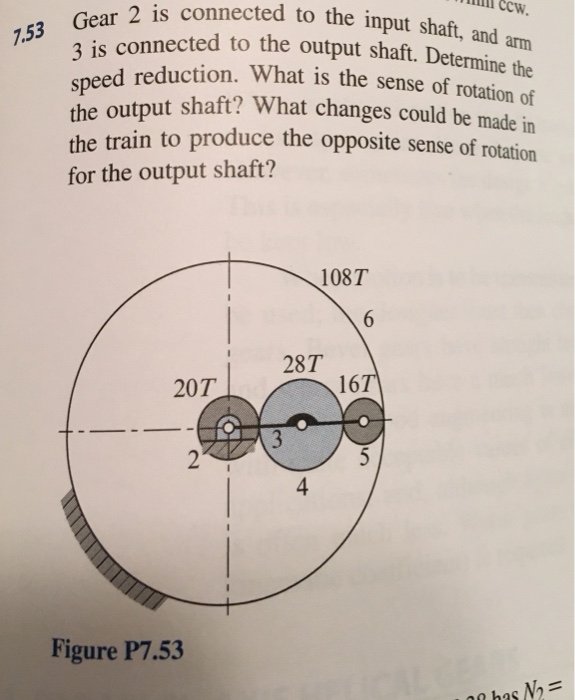 Solved Gear 2 is connected to the input shaft, and 3 is | Chegg.com
