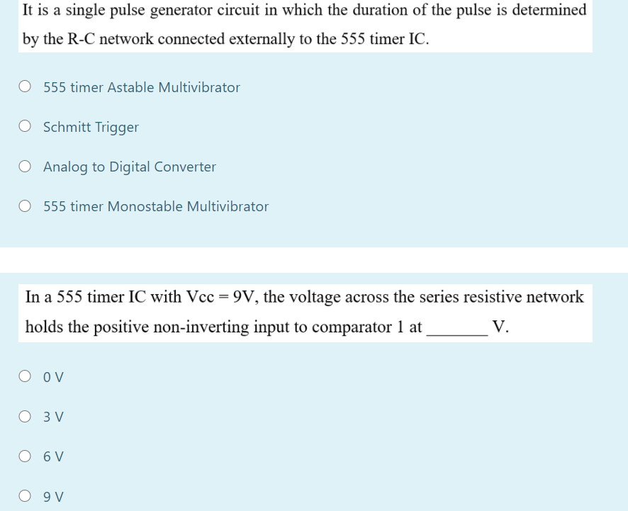 Solved It is a single pulse generator circuit in which the