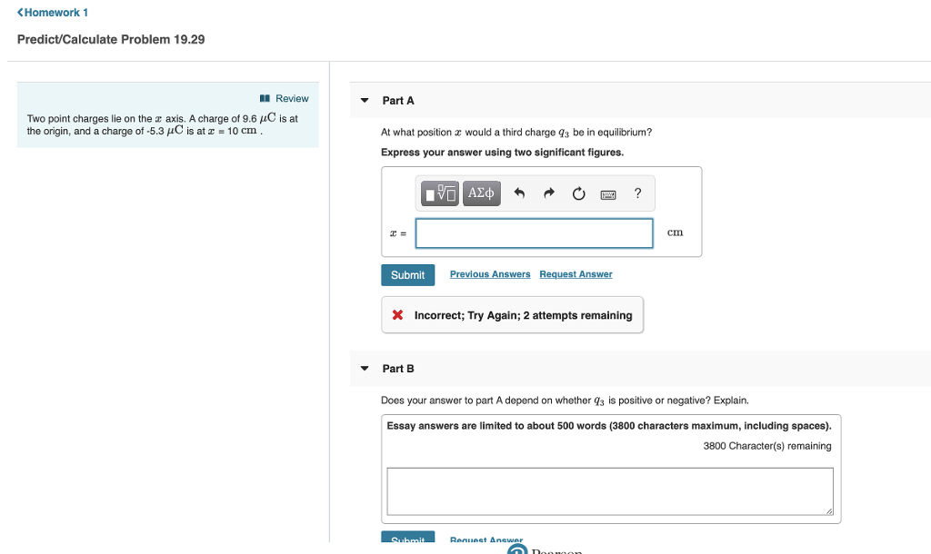 Solved Homework 1 Predict/Calculate Problem 19.29 l Review