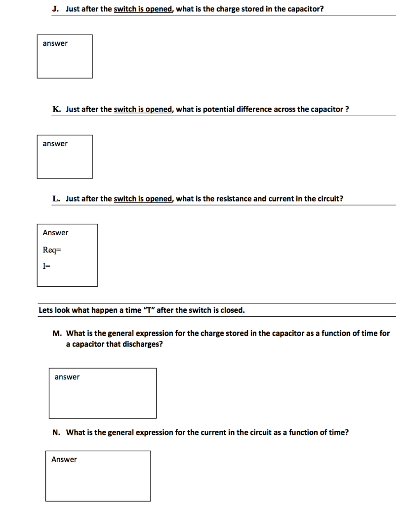 Solved F After A Very Long Time What Is The Potential A Chegg Com