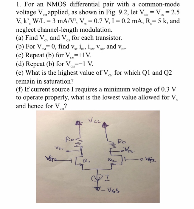 solved-for-an-nmos-differential-pair-with-a-common-mode-chegg