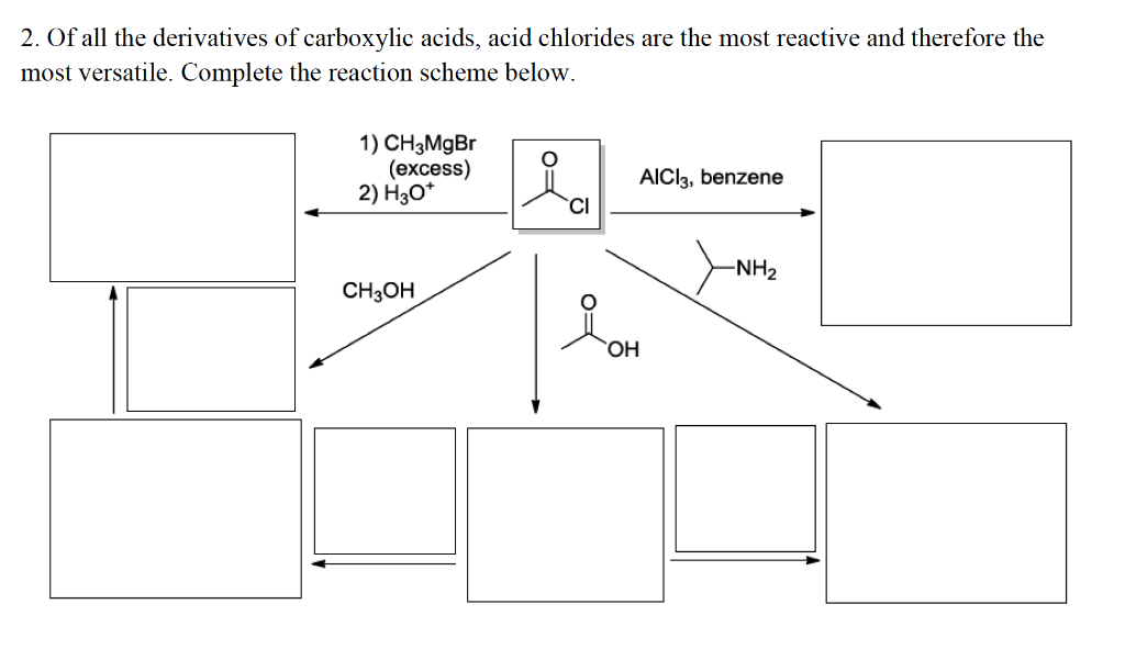 Solved 2. Of all the derivatives of carboxylic acids, acid | Chegg.com