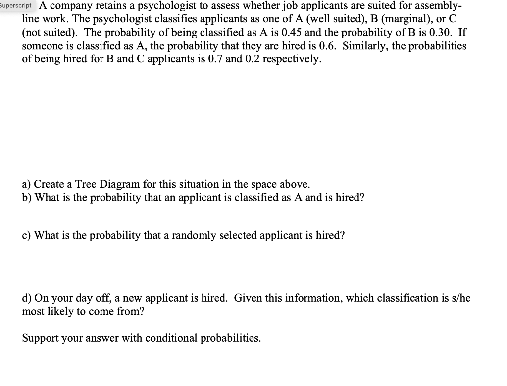 Solved Need help with statistics (probability tree diagram) | Chegg.com