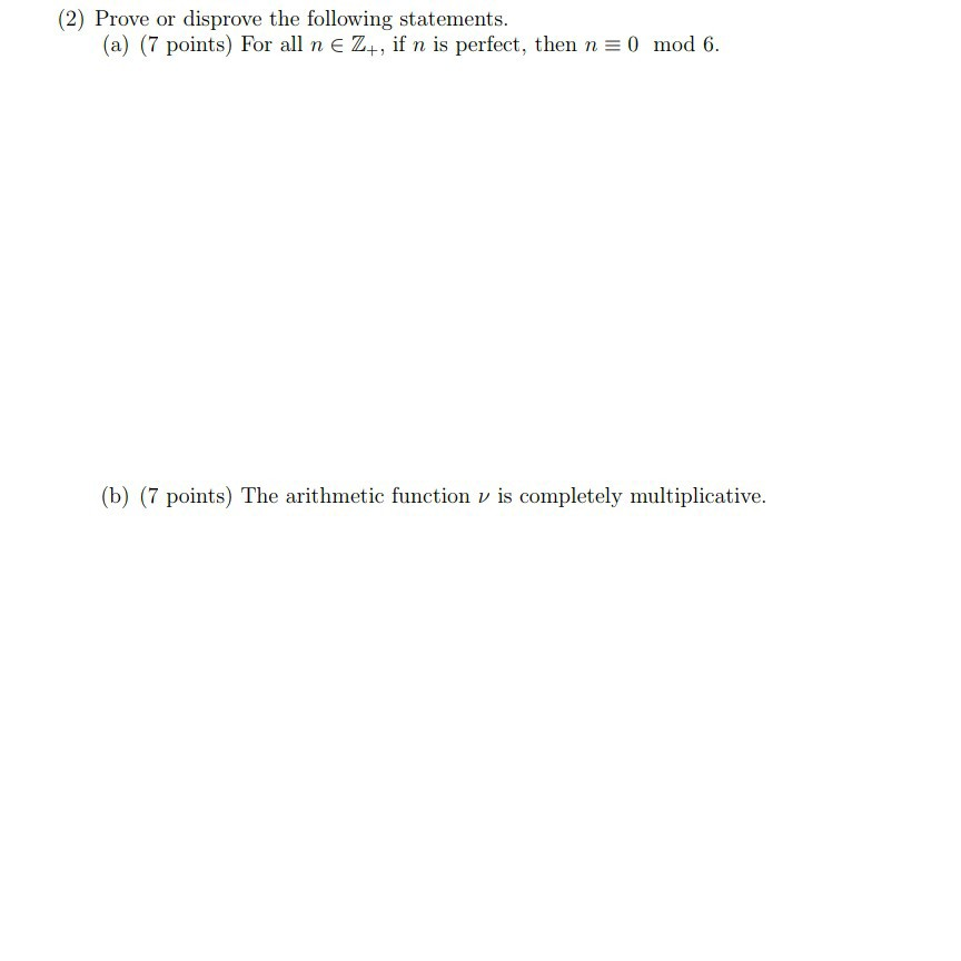 Solved 7 Disprove The Following Statements A 2 Points Chegg Hot Sex 3628