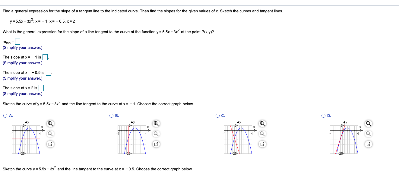 Slope of a curve examples picture