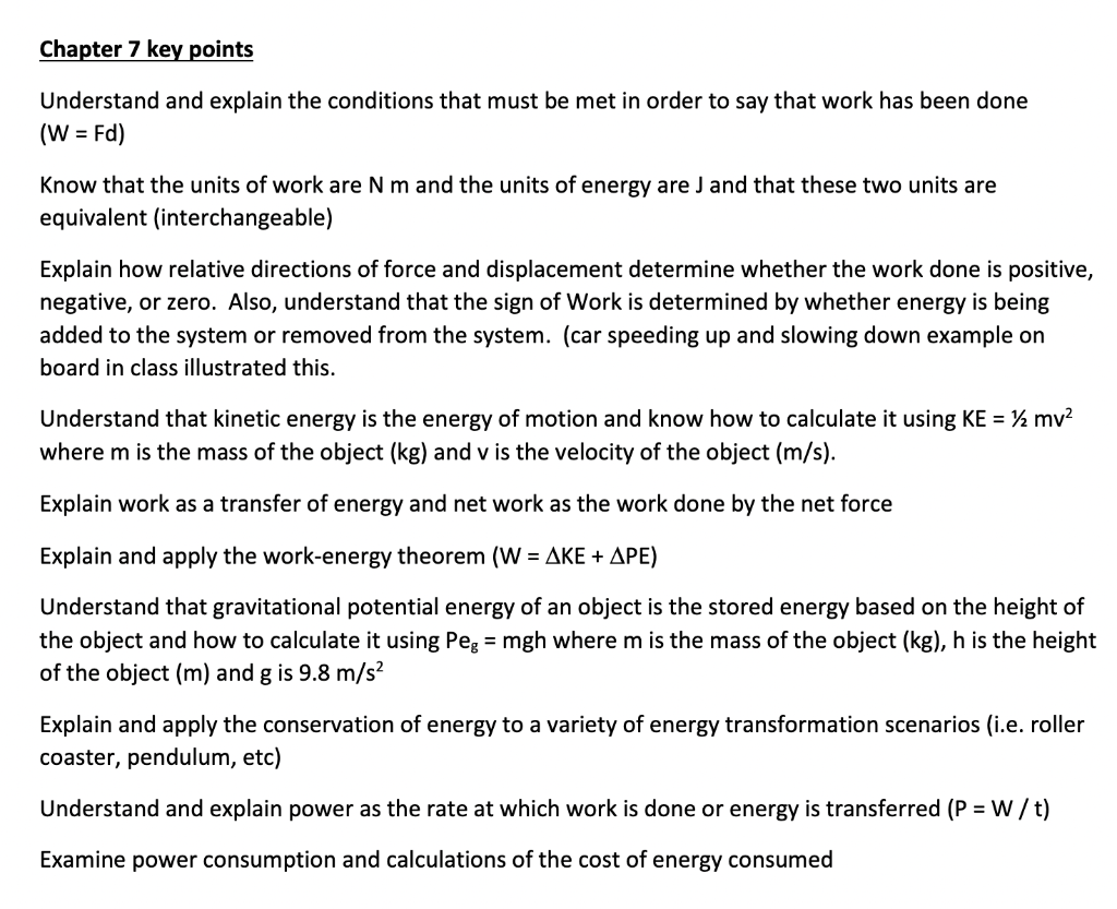 Solved Chapter 7 key points Understand and explain the | Chegg.com