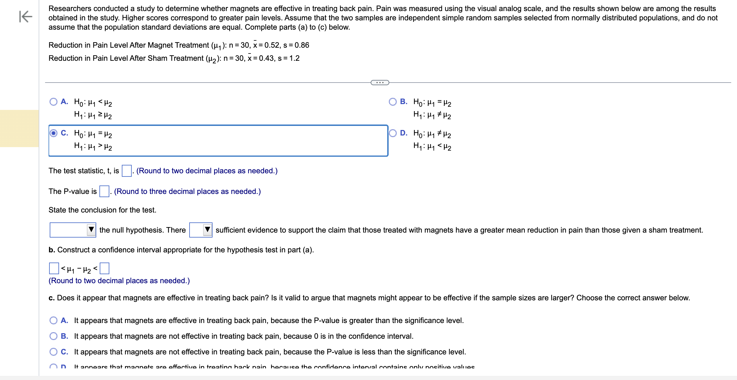 Solved question a) for first multiple choice question- Use a | Chegg.com