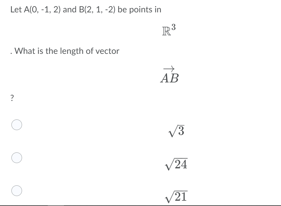 Solved Let A(0, -1, 2) And B(2, 1, -2) Be Points In | Chegg.com