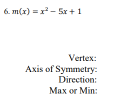 Solved 1.3 Practice Problems Find the vertex of the | Chegg.com