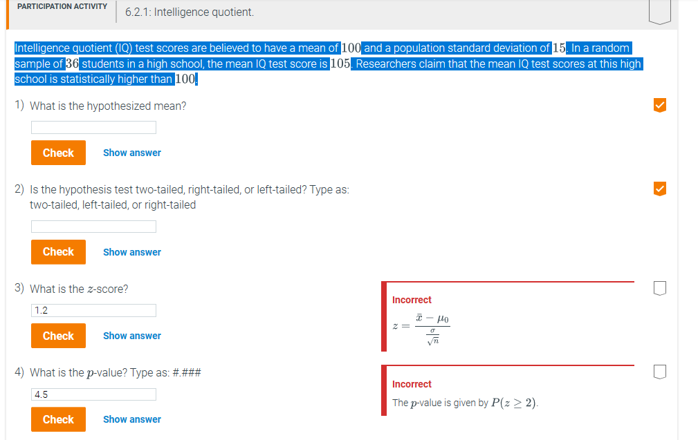 intelligence quotient test