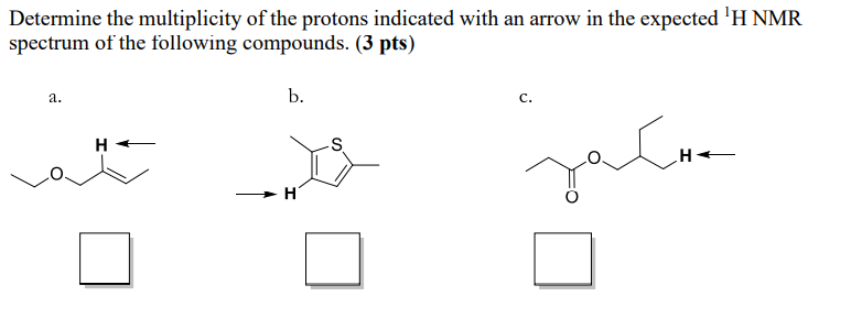 Solved 2. (6 Pts In Total) A. Rank The Indicated Protons In | Chegg.com