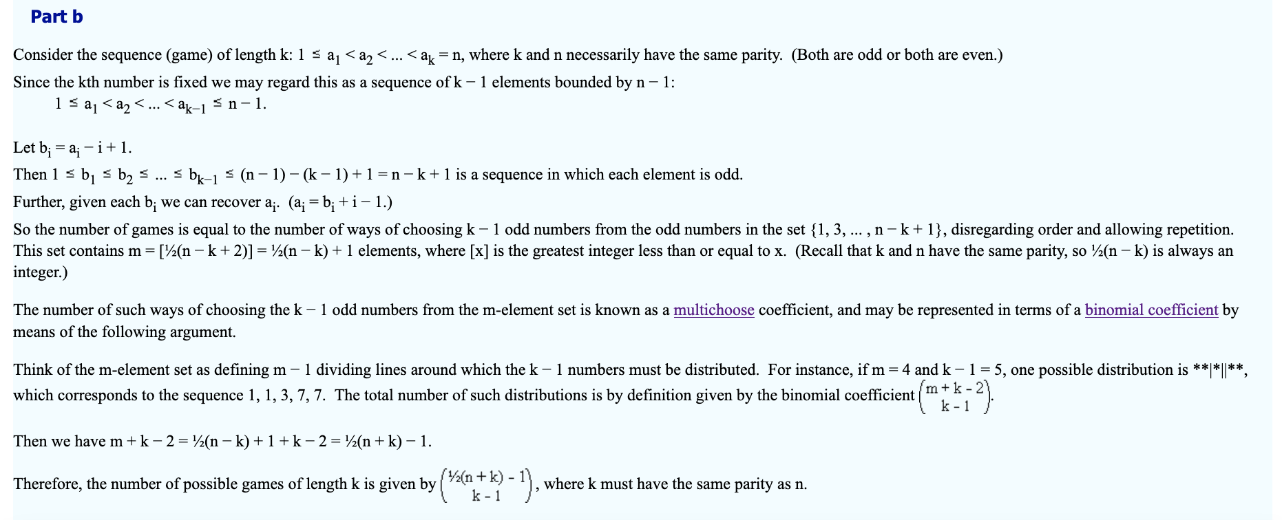 Solved A And B Play A Game In Which They Alternate Calling | Chegg.com