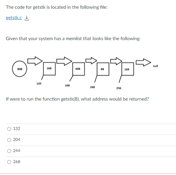 Solved The Code For Getstk Is Located In The Following File Chegg Com