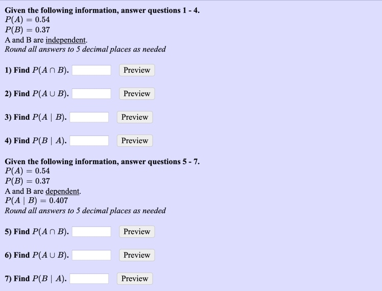 Solved Given the following information, answer questions 1 - | Chegg.com