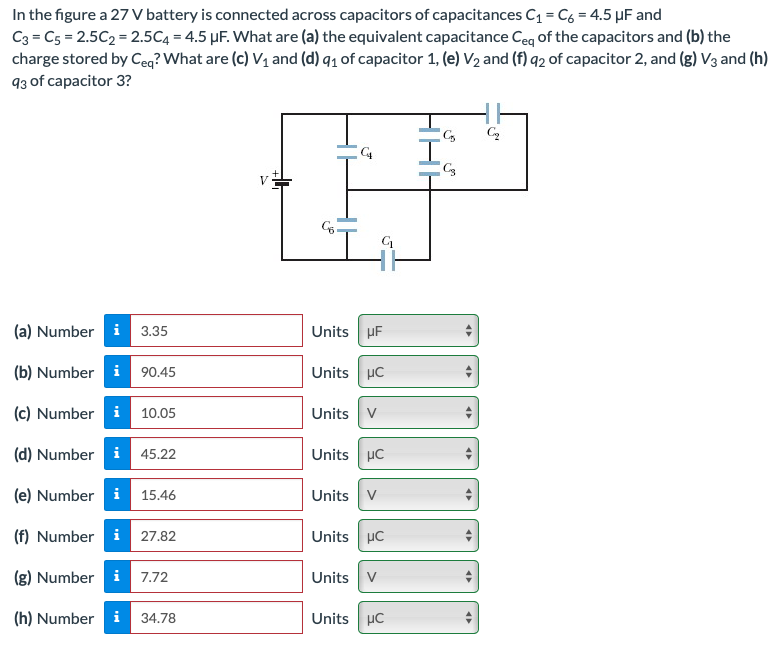 Solved In the figure a 27 V battery is connected across | Chegg.com