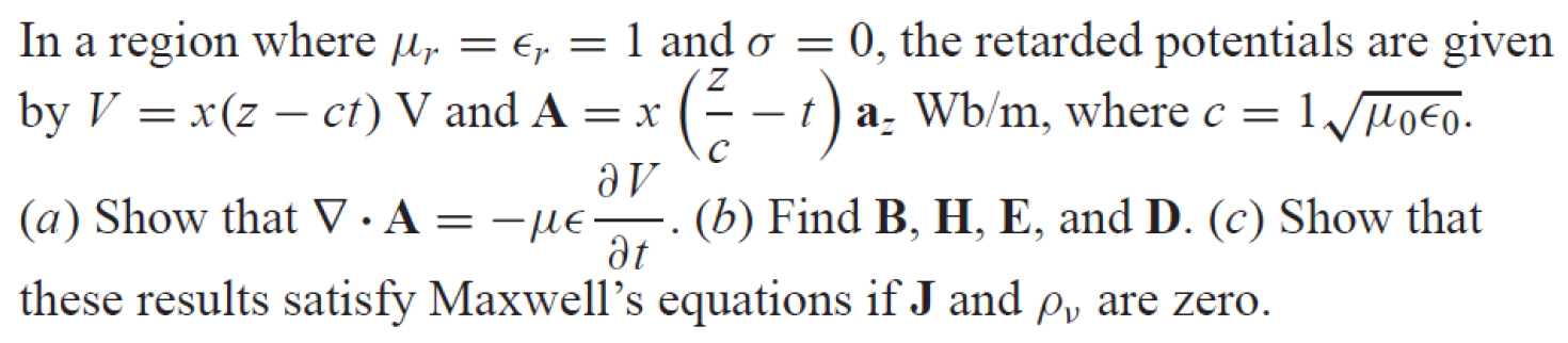 In A Region Where U 1 And O 0 The Retarded Chegg Com
