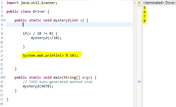 Solved Why does the recursion change when we switch the | Chegg.com