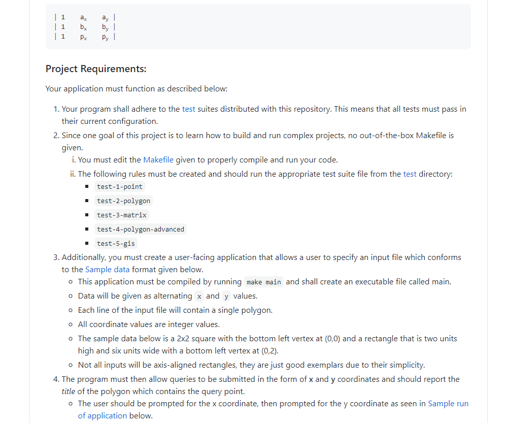 Project Overview: Geographic Information Systems | Chegg.com