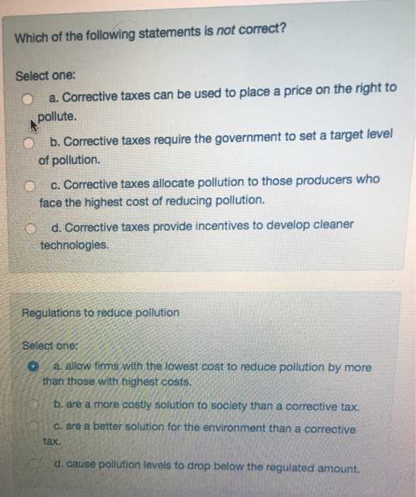 Solved Which of the following statements is not correct?