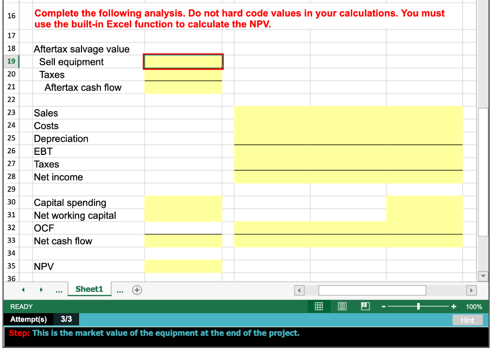 Solved PLEASE ANSWER IN EXCEL FORM WITH EXACT FORMULAS USED | Chegg.com