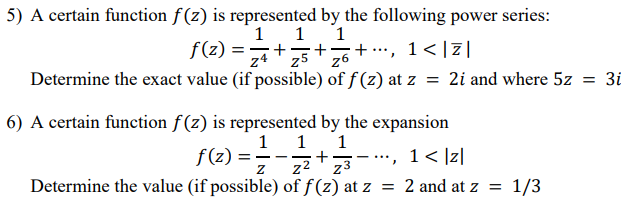 Solved 5 A Certain Function Fz Is Represented By The F