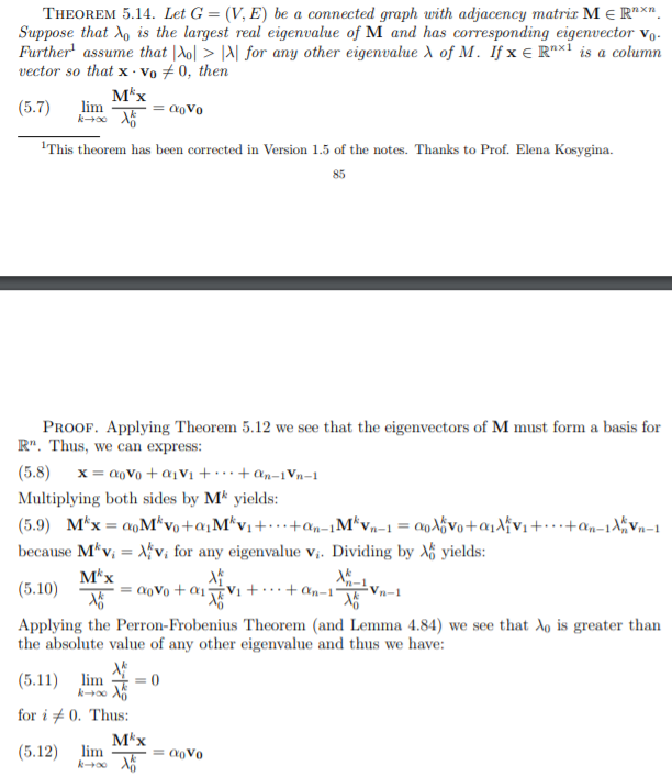 Solved THEOREM 5.14. Let G = (V, E) be a connected graph | Chegg.com