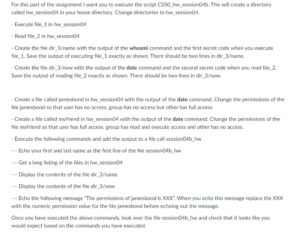 Solved For this part of the assignment I want you to execute | Chegg.com