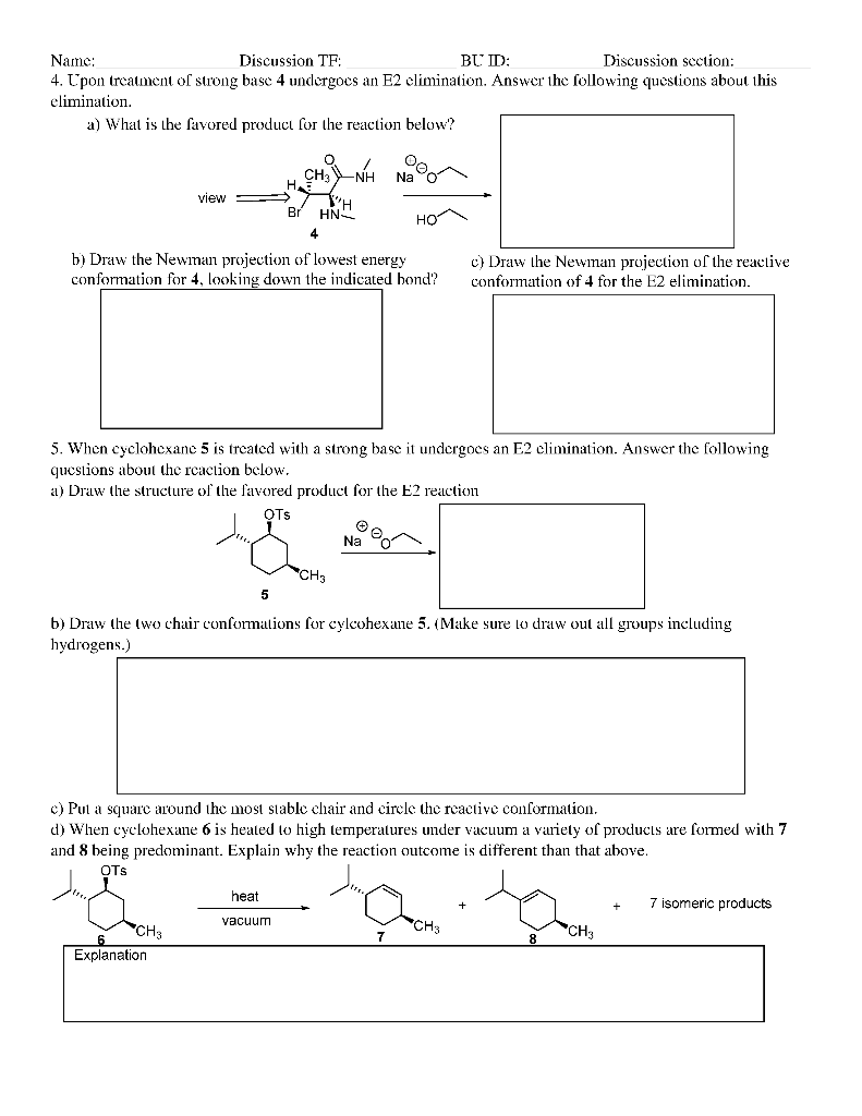 Solved Name: Discussion TF: BUD: Discussion section: 4. | Chegg.com