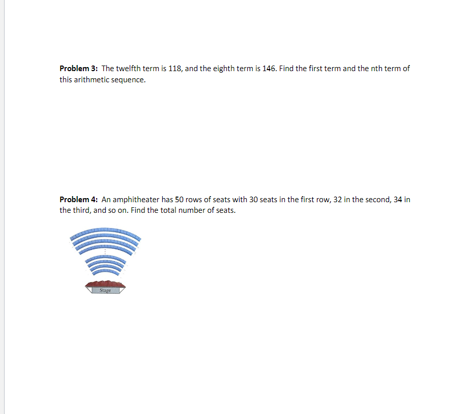 Solved Problem 3 The twelfth term is 118 and the eighth Chegg