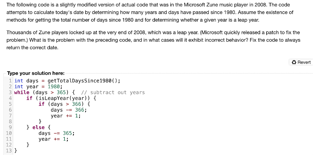 The following code is a slightly modified version of | Chegg.com