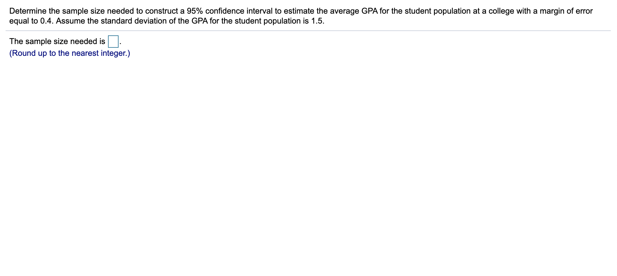 Solved Determine the sample size needed to construct a 95% | Chegg.com