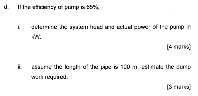 Solved 4. FIGURE Q4 shows water is pumped at a rate of 20 | Chegg.com