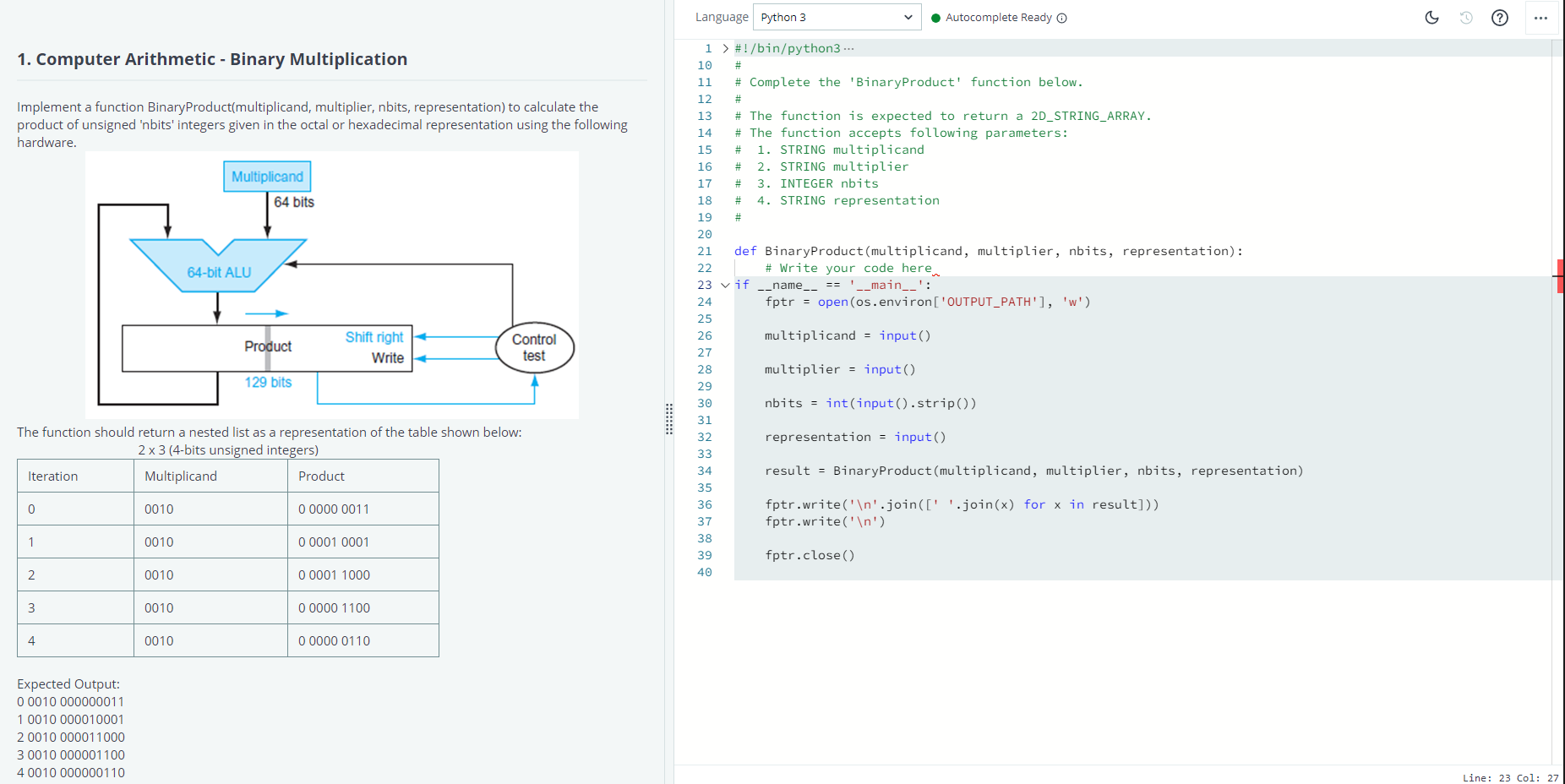 Can be done in Python 3 or C++: Main code in | Chegg.com