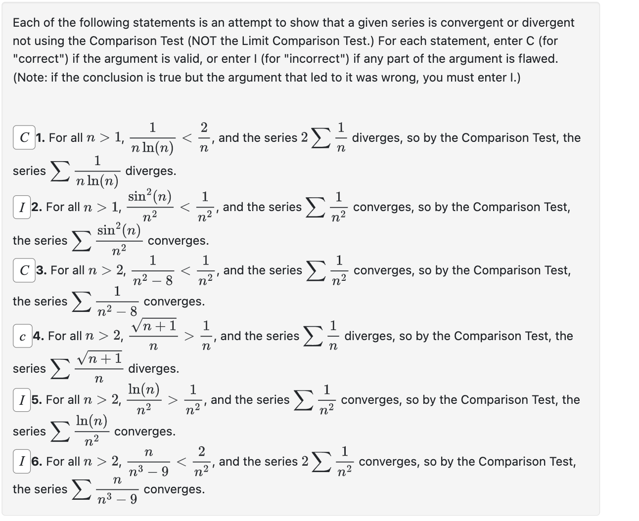 Solved Each of the following statements is an attempt to | Chegg.com