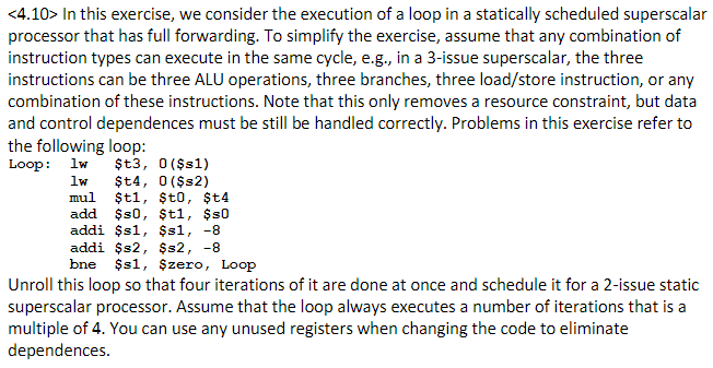 In this exercise, we consider the execution of | Chegg.com