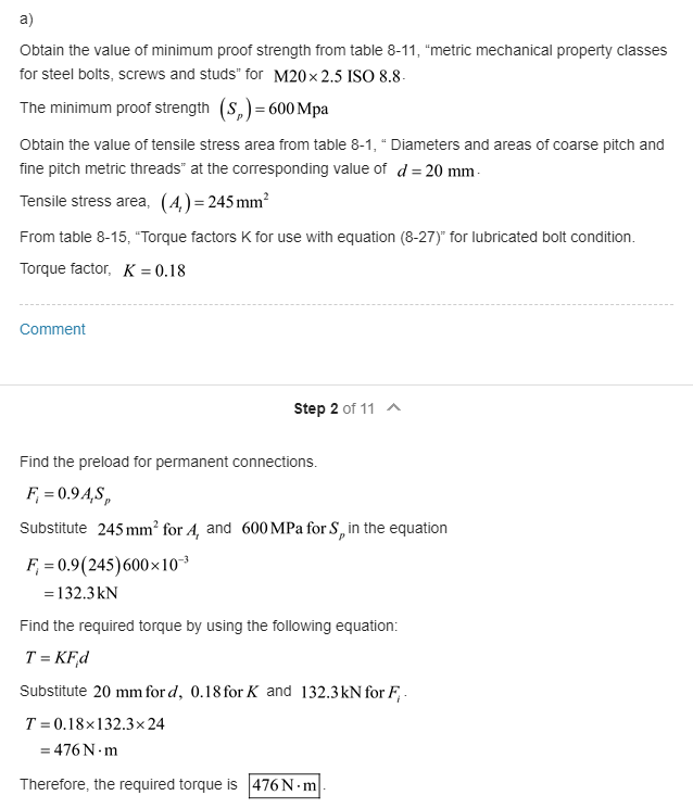 Solved Why when calculating Fi using proof strength | Chegg.com