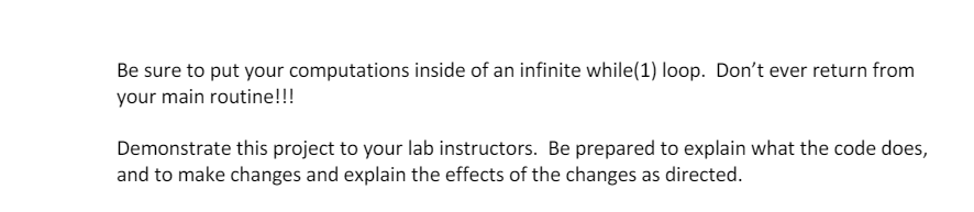 The purpose of this lab is to demonstrate the use of | Chegg.com