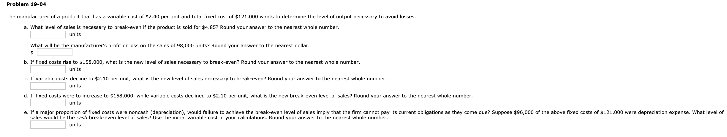 Solved Problem 19-02 The management of a firm wants to | Chegg.com
