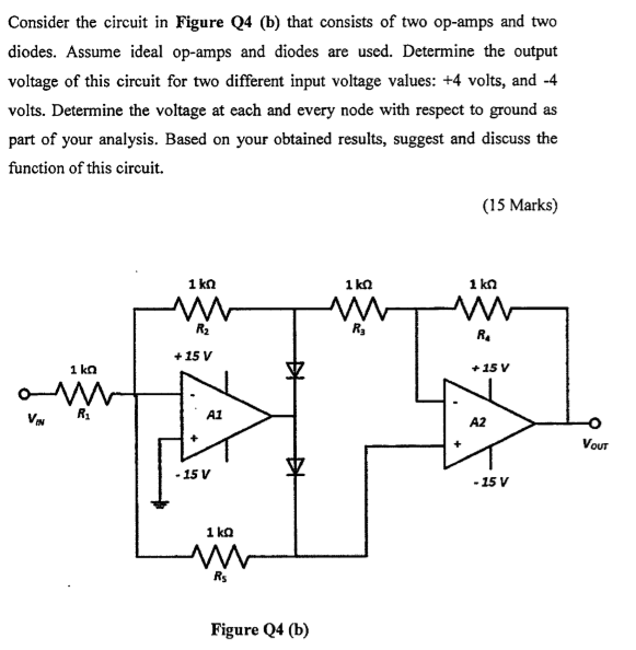 Solved Consider the circuit in Figure Q4 (b) that consists | Chegg.com