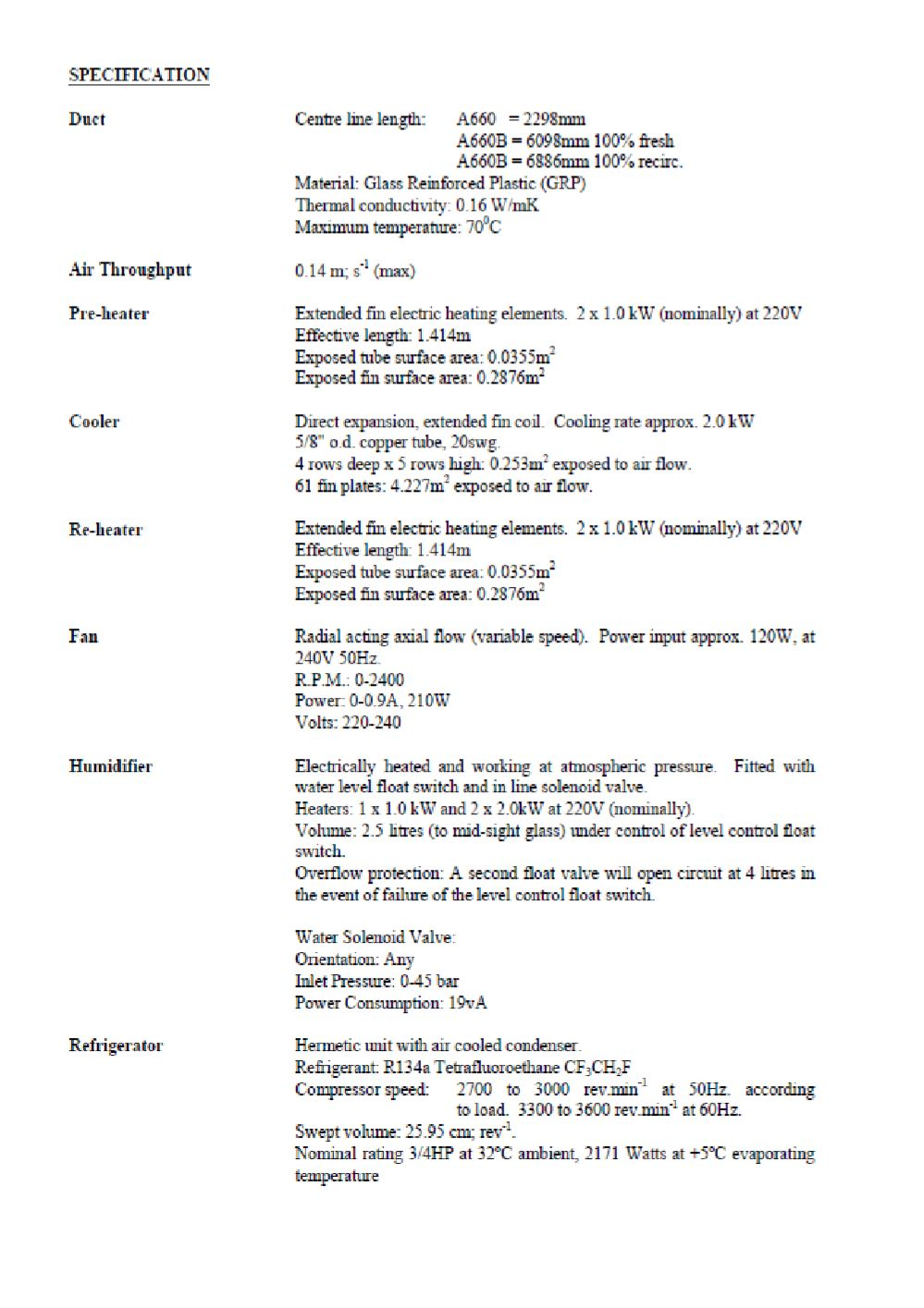 Air Conditioning Laboratory Unit A660 with Upgrades