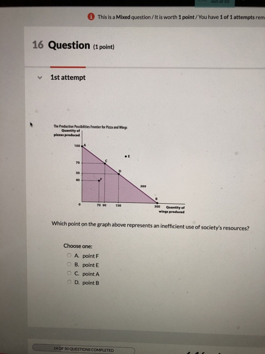 Solved This is a Mixed question /It is worth 1 point/You | Chegg.com