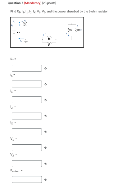 Solved Use The Voltage Divider Rule To Find V (the Voltage | Chegg.com