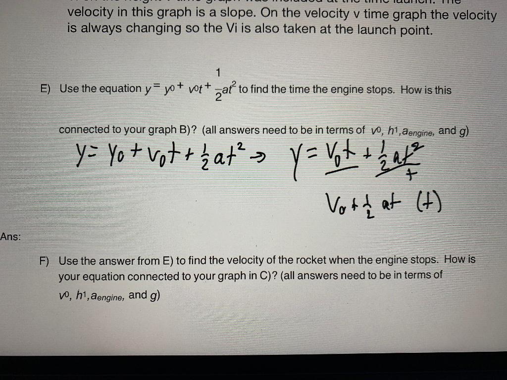 Solved T 1) A model rocket is launched straight upward from | Chegg.com