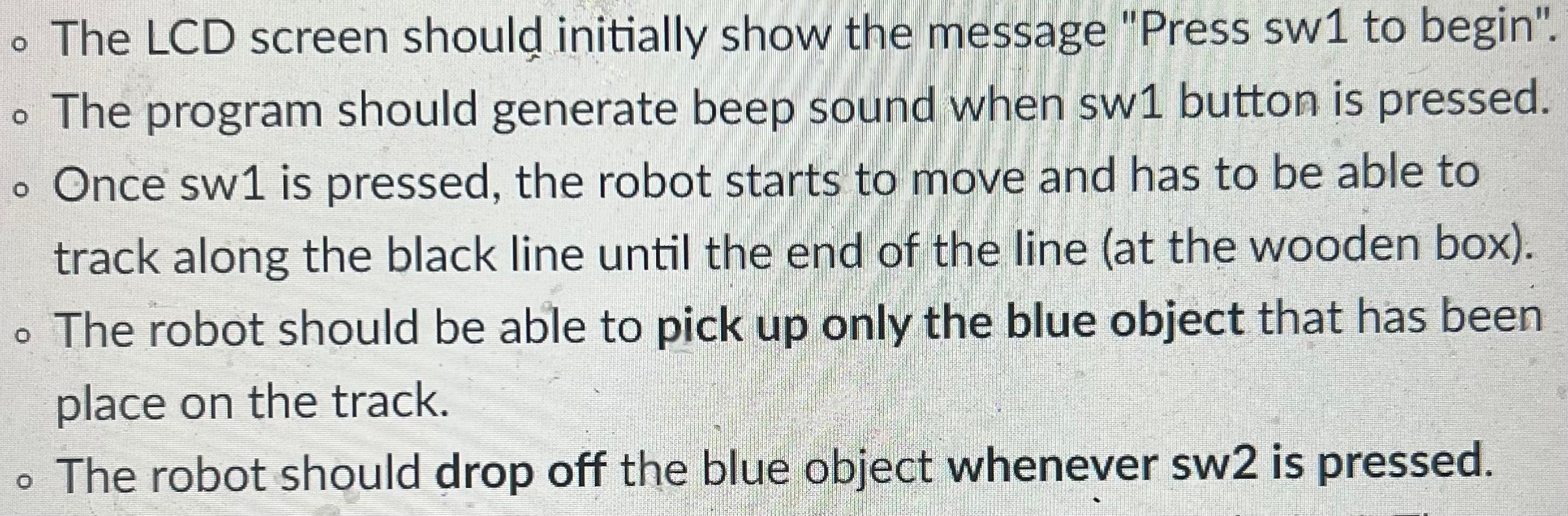 Solved Can someone help me with this code on C Robot | Chegg.com