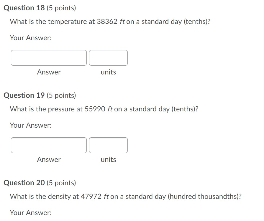 Solved Question 18 (5 points) What is the temperature at | Chegg.com