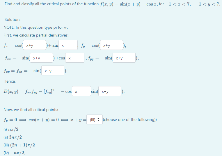 Solved Find and classify all the critical points of the | Chegg.com