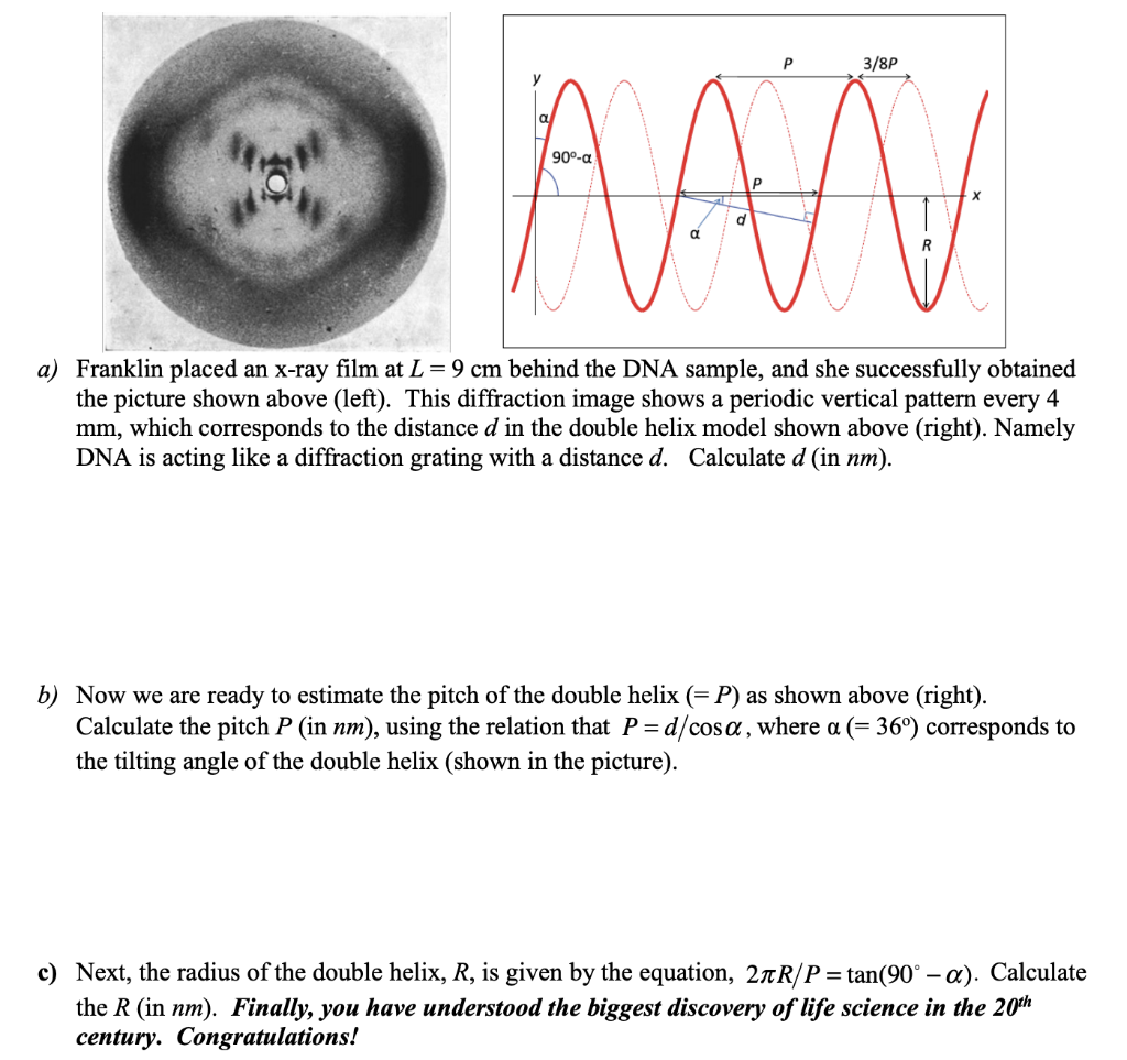 Solved 3/8P 90°-a a) Franklin placed an x-ray film at L-9cm | Chegg.com