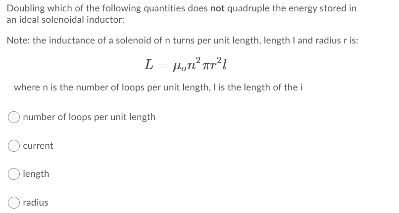 Solved 1 . If the windings are compressed so that the length | Chegg.com